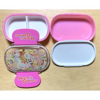 ヒスミニ☆正規品☆新品☆ランチセット☆2段お弁当箱☆お箸☆お弁当包み☆ピック