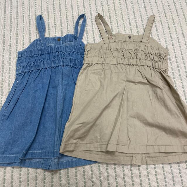 Branshes(ブランシェス)のブランシェス　90 ワンピース　2点セット キッズ/ベビー/マタニティのキッズ服女の子用(90cm~)(ワンピース)の商品写真