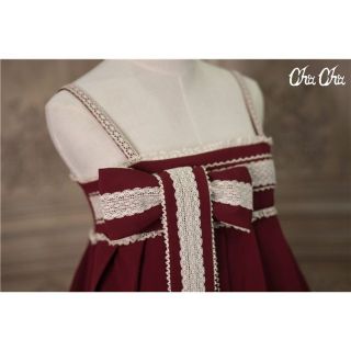 ロリータ NyaNya 和風 ミドル丈ジャンパースカート ジャンスカのみ 和ロリ