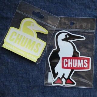 チャムス(CHUMS)の2枚セット CHUMS ステッカー CH62-1622 1124 WH 新品(その他)