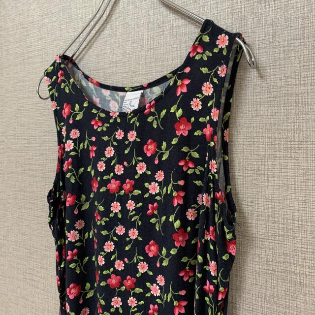 90s ビンテージ アメリカ 花柄 花 フラワー ロングワンピース 2