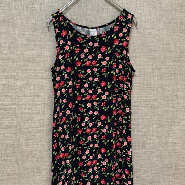 90s ビンテージ アメリカ 花柄 花 フラワー ロングワンピース 8