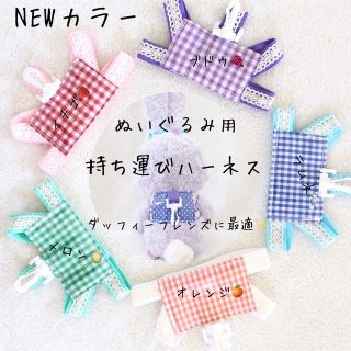 🍇ブドウ　NEWカラー　ぬいぐるみ　持運びハーネス　迷子札　ネームプレート(その他)