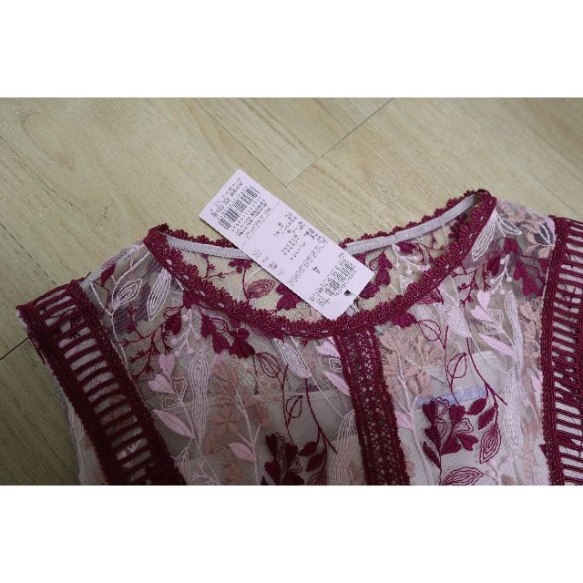 TOCCA(トッカ)の新品・未使用　トッカ　Wavy Embroidery ドレス　ピンク系4 レディースのワンピース(ロングワンピース/マキシワンピース)の商品写真