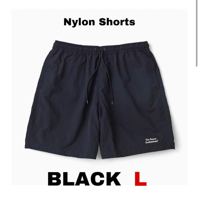 ENNOY NYLON EASY SHORTS (BLACK) Lサイズ-