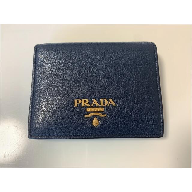 PRADA(プラダ)の【美品】 PRADA バイカラー折り財布 レディースのファッション小物(財布)の商品写真