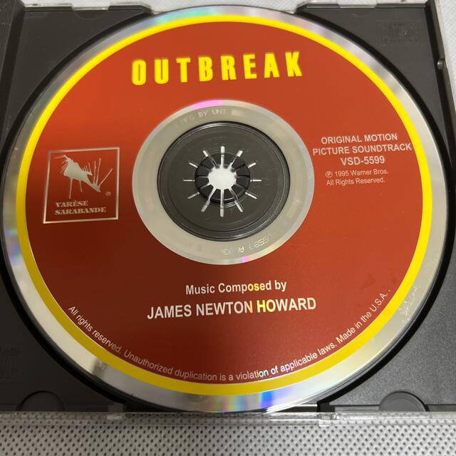 【中古】Outbreak/アウトブレイク-US盤サントラ CD エンタメ/ホビーのCD(映画音楽)の商品写真