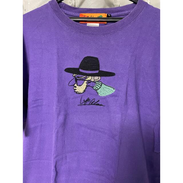 left alone チェックTシャツ ラベンダー