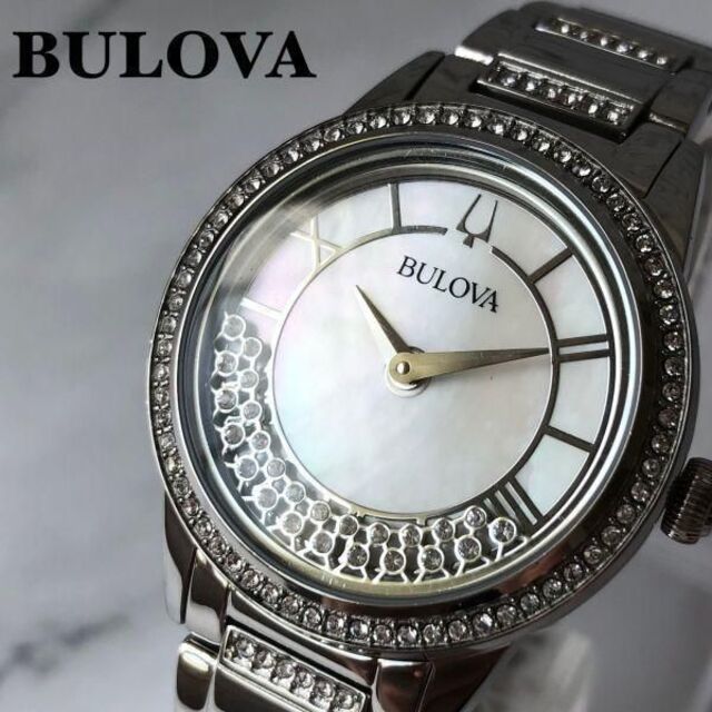【展示品】Bulova ブローバ スワロフスキークリスタル レディース腕時計