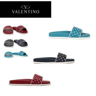 バレンティノ(VALENTINO)の完売品☆VALNETINO★スライドシューズ/サンダル/スタッズ(サンダル)
