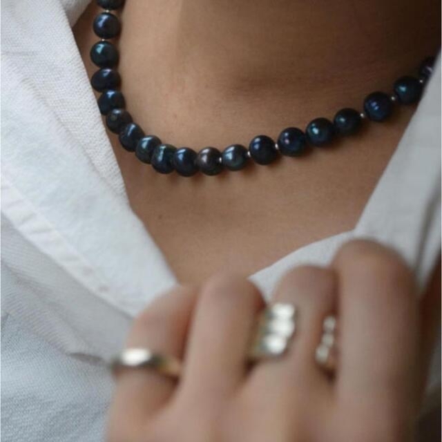 NIM Pearl necklace Black