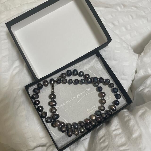 NIM Pearl necklace Black