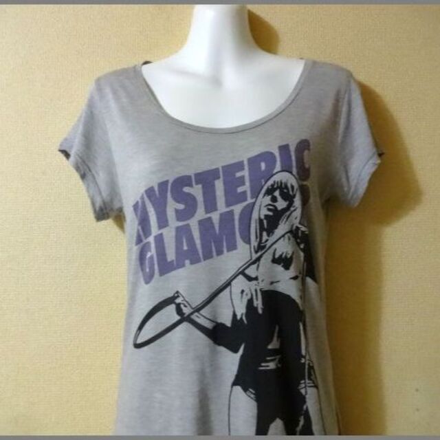 HYSTERIC GLAMOUR(ヒステリックグラマー)のHYSTERIC GLAMOURヒステリック♡SEXYガール絵柄Tシャツワンピ レディースのトップス(Tシャツ(半袖/袖なし))の商品写真