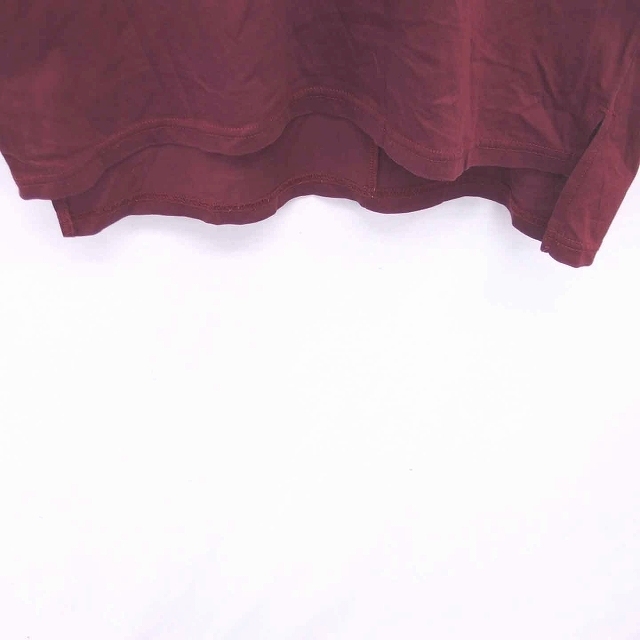 THE SHOP TK(ザショップティーケー)のザショップティーケー Tシャツ カットソー Vネック 半袖 M 赤紫 ボルドー メンズのトップス(Tシャツ/カットソー(半袖/袖なし))の商品写真
