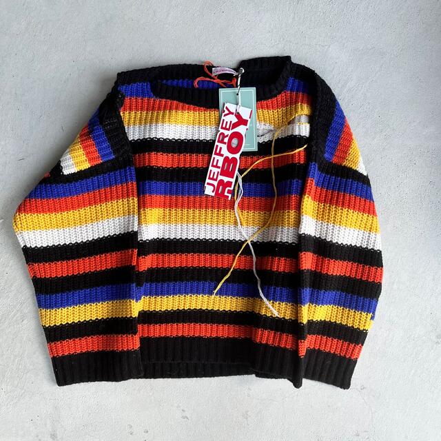 CharlesJeffrey チャールズジェフリー ラバーボーイ ボーダーニット CharlesJeffrey チャールズジェフリー ラバーボーイ ボーダーニット