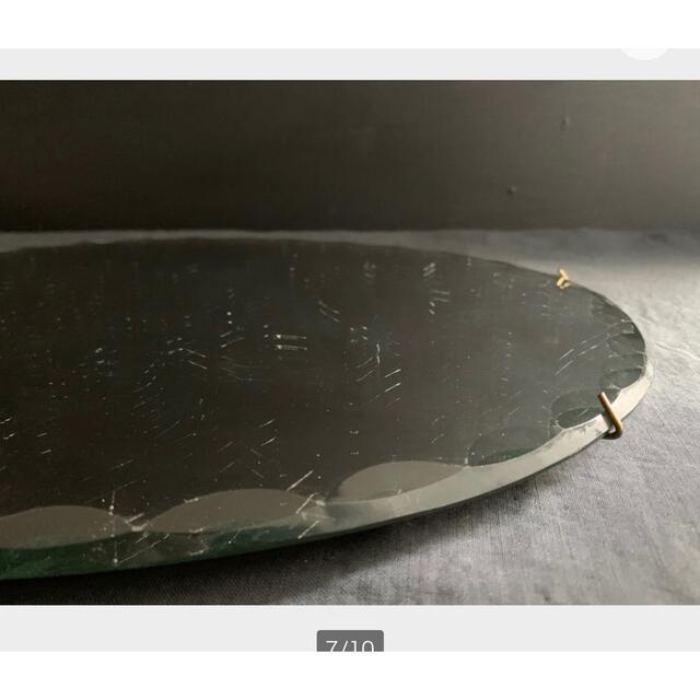 フランス1920-30s オーバル カット ミラー アンティーク 壁掛け 鏡 インテリア/住まい/日用品のインテリア小物(壁掛けミラー)の商品写真