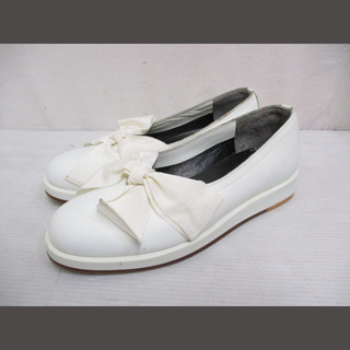 コム デ ギャルソン(COMME des GARCONS) 白 ローファー/革靴 