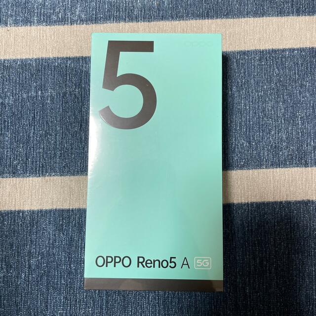 新品 Reno5a アイスブルー SIMフリー eSIM対応 本体OPPO