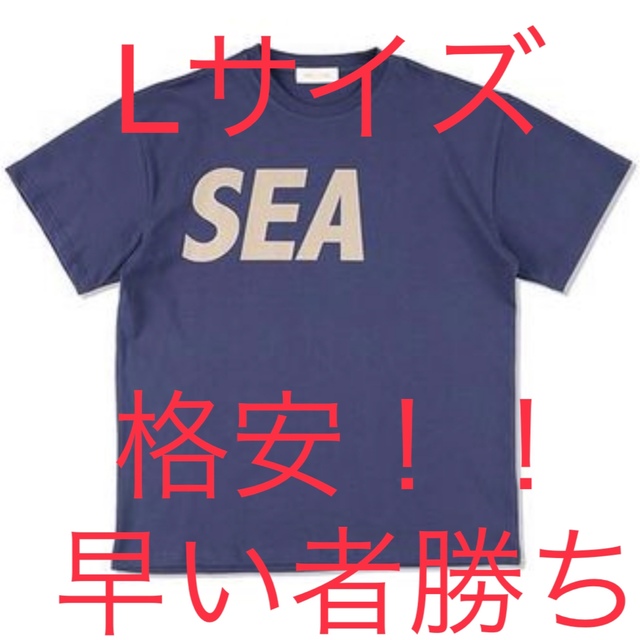 ※早い者勝ち！！WIND AND SEA BIGロゴT  ネイビー　Lサイズ