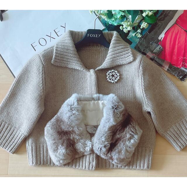 FOXEY フォクシー チンチラ カシミヤジャケット 40-