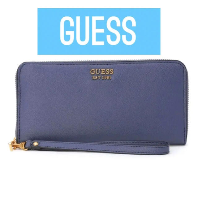 GUESS ゲス アラウンドウォレット 本革 美品 - 長財布