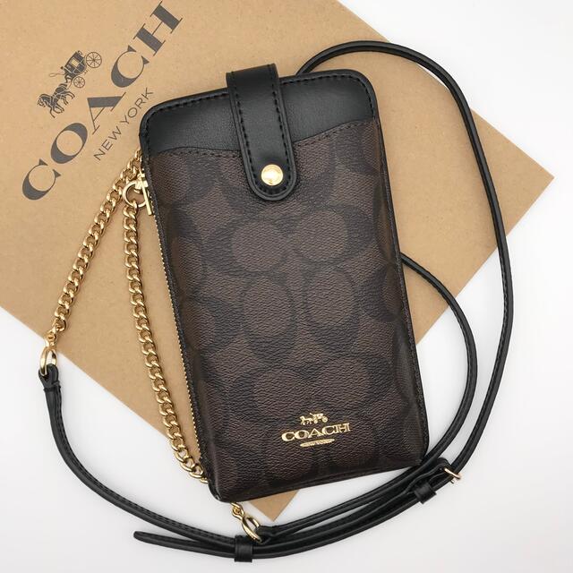 【1点のみ】COACH スマホショルダー シグネチャー レディース