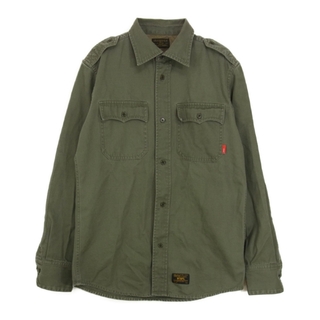 ダブルタップス(W)taps)のWTAPS ダブルタップス 長袖 WT-VUA-MIL ミリタリー シャツ カーキ系 2【中古】(シャツ)