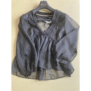 ザラ(ZARA)のZARA ザラ　ブラウス　シースルー(シャツ/ブラウス(長袖/七分))