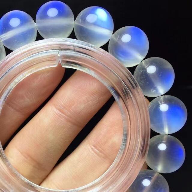 天然】ムーンストーン ペリステライト ブレスレット 12.5mm | www