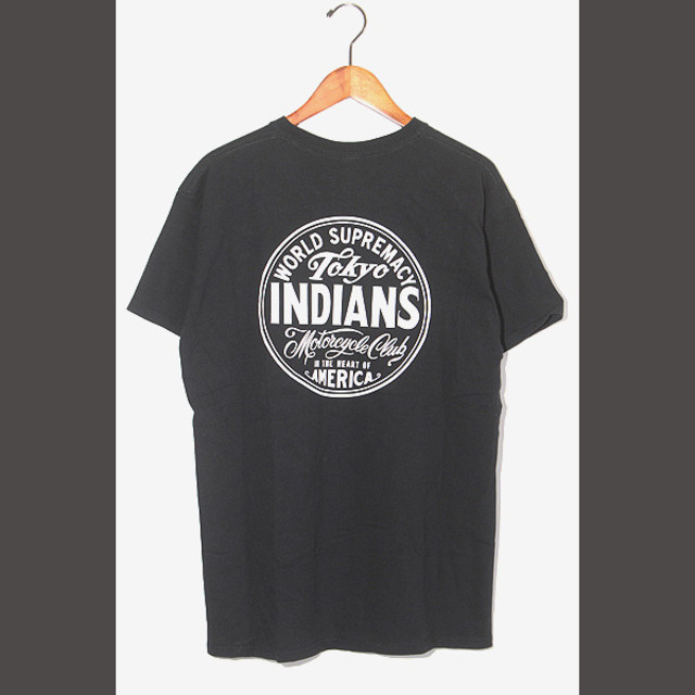 品質のいい TOKYO INDIANS 東京インディアンズ 半袖Tシャツ L ブラック