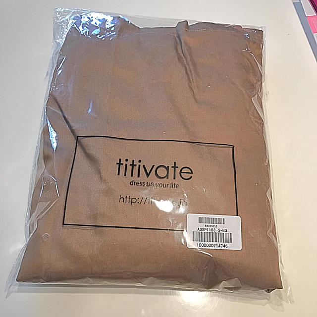 titivate(ティティベイト)のイレギュラーヘムタックスカート 新品 レディースのスカート(その他)の商品写真