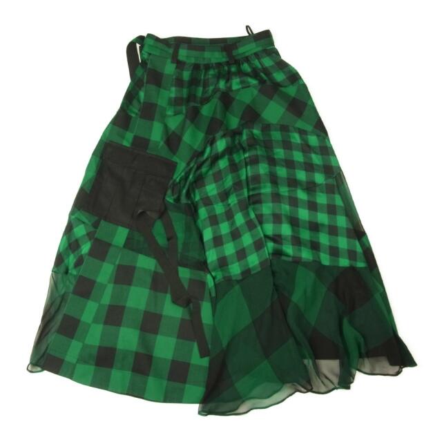 Sacai サカイ 22SS 22-05941 Buffalo Check Maxi Skirt Sacai サカイ 22SS 22-05941 Buffalo Check Maxi Skirt