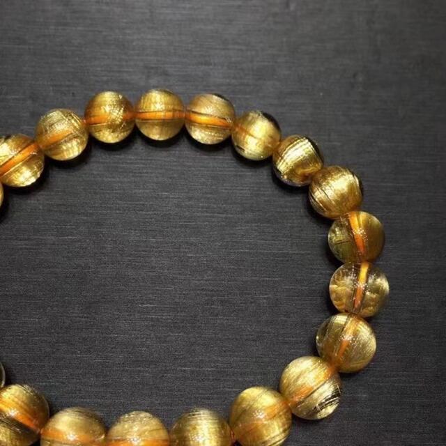 天然】ゴールド ルチル クオーツ ブレスレット 8.5mm | www.jarussi.com.br