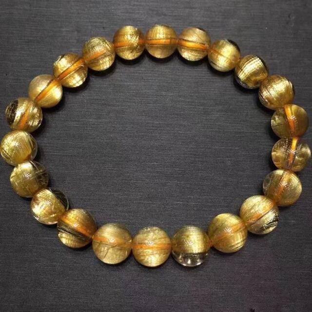 天然】ゴールド ルチル クオーツ ブレスレット 8.5mm www.anac-mali.org