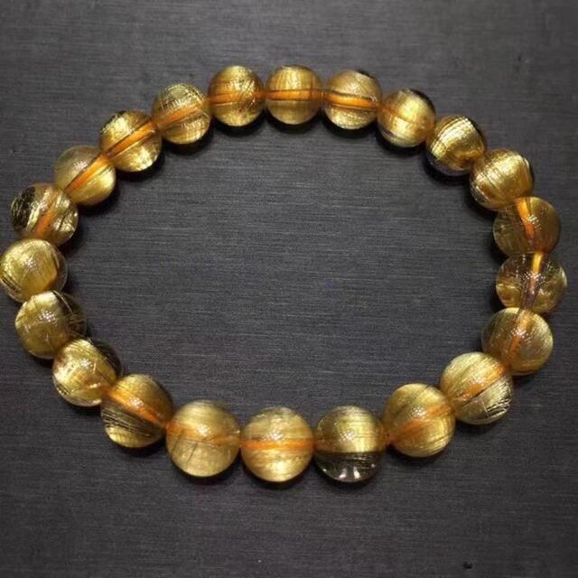 天然】ゴールド ルチル クオーツ ブレスレット 8.5mm www.anac-mali.org