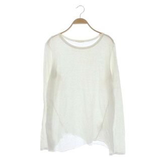 ドゥーズィエムクラス(DEUXIEME CLASSE)のドゥーズィエムクラス Tシャツ カットソー 長袖 プルオーバー 白(Tシャツ(長袖/七分))