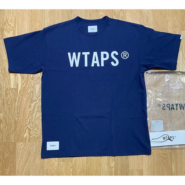 WTAPS 21SS BANNER Tシャツ Lサイズ　ネイビー　ダブルタップス