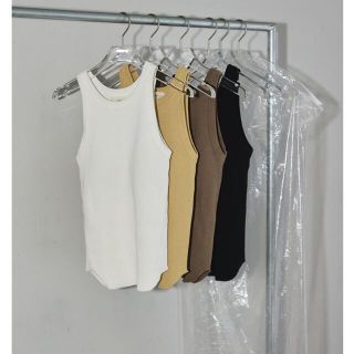 トゥデイフル(TODAYFUL)のTODAYFUL Cupin Rib Tanktop ブラック 完売品(タンクトップ)