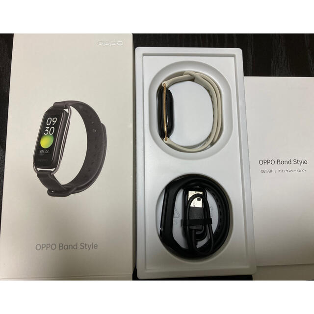 OPPO(オッポ)のOPPO Band Style スマートウォッチ　(バニラ) スマホ/家電/カメラのスマホアクセサリー(その他)の商品写真