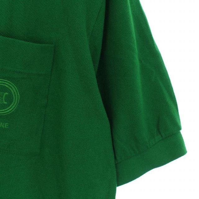 celine(セリーヌ)のセリーヌ CELINE ポロシャツ 半袖 マカダムロゴ刺繍 XXL 緑 グリーン メンズのトップス(ポロシャツ)の商品写真