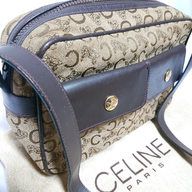 celine - CELINE 馬車ロゴ Ｃロゴ ショルダー バッグ ヴィンテージの