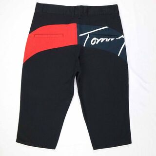 トミーヒルフィガー(TOMMY HILFIGER)の大きいサイズ トミー クロップドパンツ 7分丈 ロゴプリント Lサイズ(ショートパンツ)