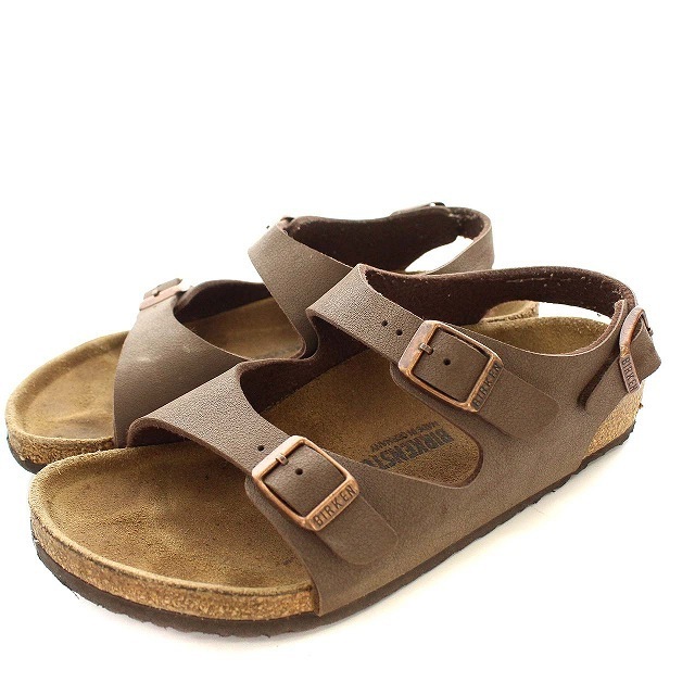 BIRKENSTOCK(ビルケンシュトック)のビルケンシュトック BIRKENSTOCK サンダル ミラノ 34 22 茶 レディースの靴/シューズ(サンダル)の商品写真