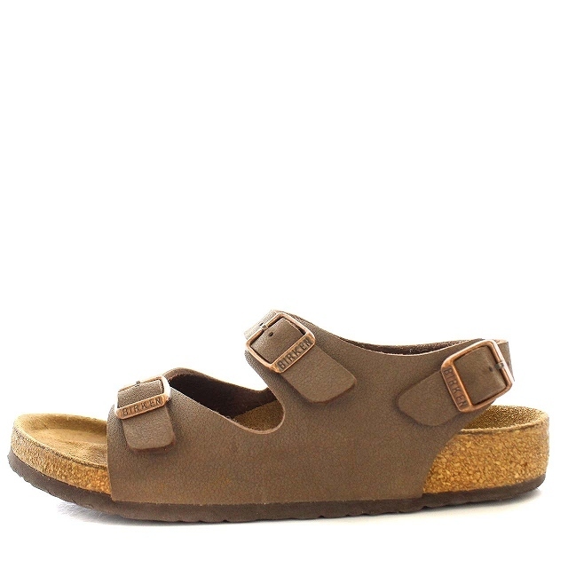 BIRKENSTOCK(ビルケンシュトック)のビルケンシュトック BIRKENSTOCK サンダル ミラノ 34 22 茶 レディースの靴/シューズ(サンダル)の商品写真