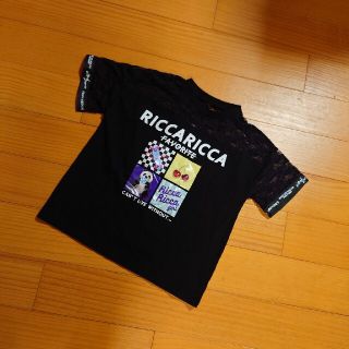 シマムラ(しまむら)の★150サイズ★新品★未使用★タグ付き★半袖★Tシャツ★レース切り替え★黒色★(Tシャツ/カットソー)