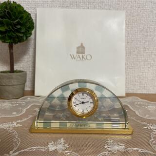 MIKIMOTO - 最終お値下げ‼️ 素敵です‼️WAKO 銀座和光　ガラス製置き時計