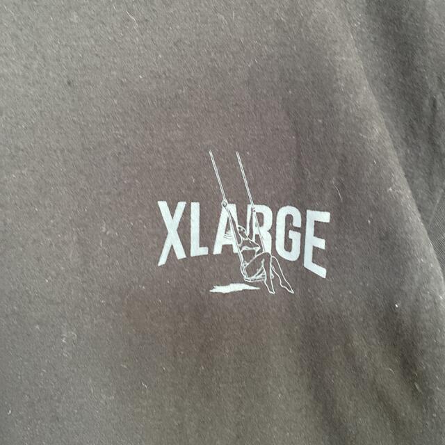 XLARGE(エクストララージ)の【大人気デザイン】美品　xlarge エクストララージ　ブランコガール　ブラック メンズのトップス(Tシャツ/カットソー(半袖/袖なし))の商品写真