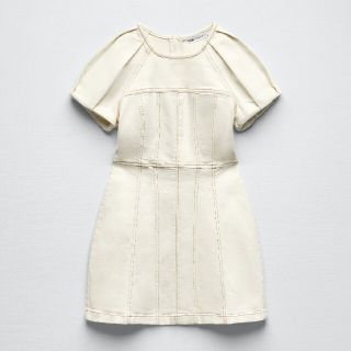 ザラ(ZARA)のZARA　シームワンピース(ミニワンピース)