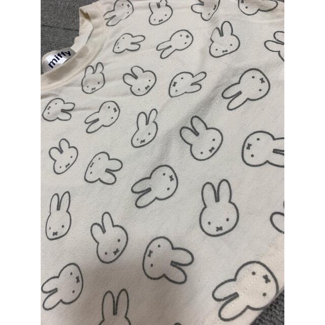 ミッフィー　セットアップ　90 総柄 キッズ/ベビー/マタニティのキッズ服女の子用(90cm~)(パジャマ)の商品写真