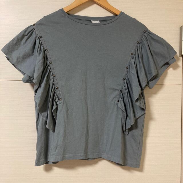 ZARA(ザラ)のZARA カットソー グレー レディースのトップス(カットソー(長袖/七分))の商品写真